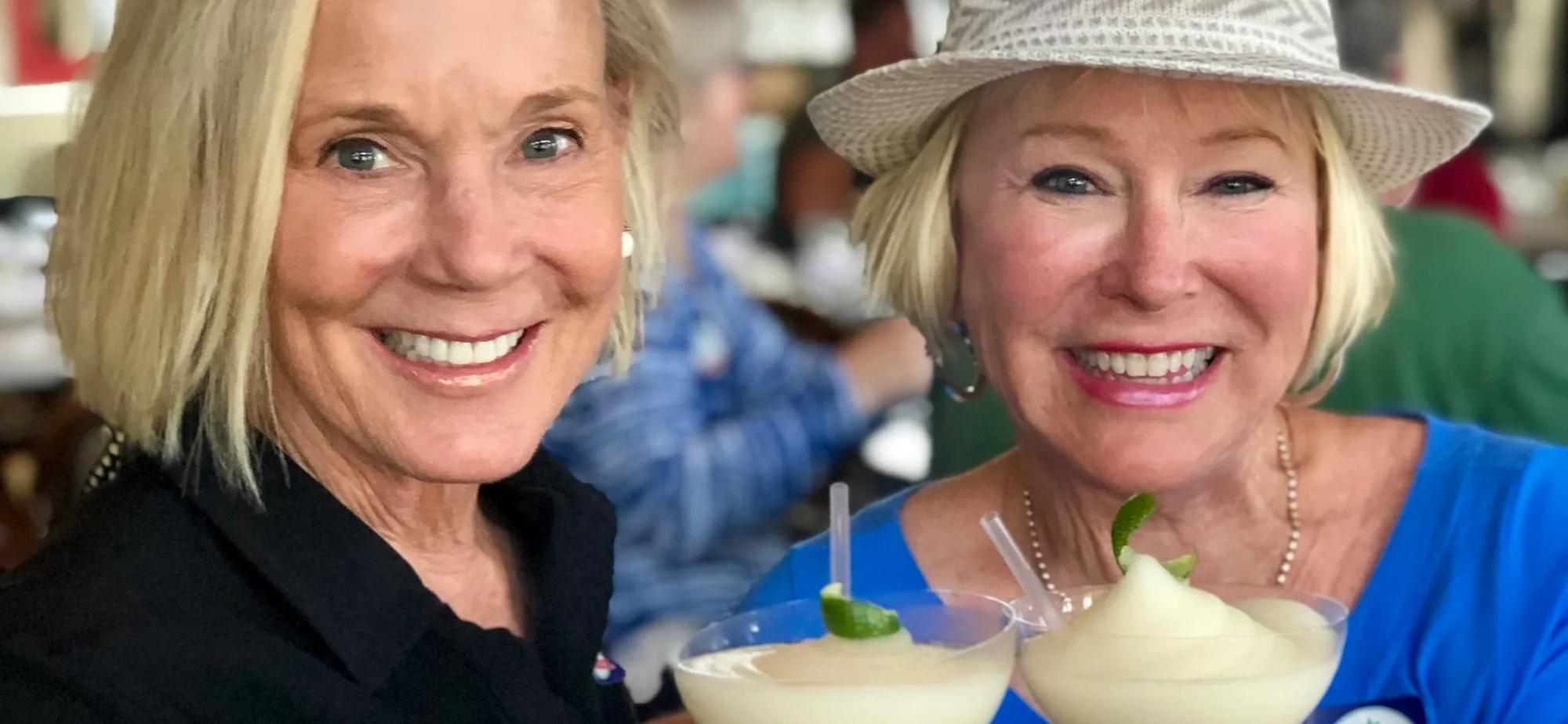 food tour west palm beach two women with frozen Moscow mule cocktails