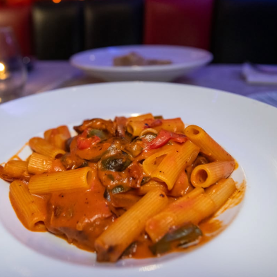 a plate of food on a table