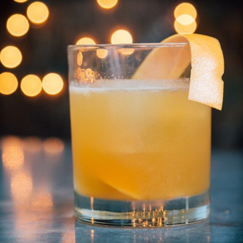 a glass of orange juice