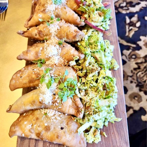empanadas on a board