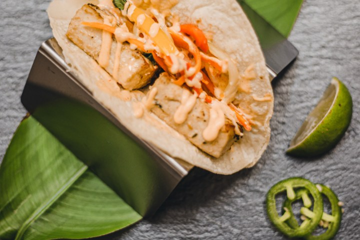 mahi taco plating idea