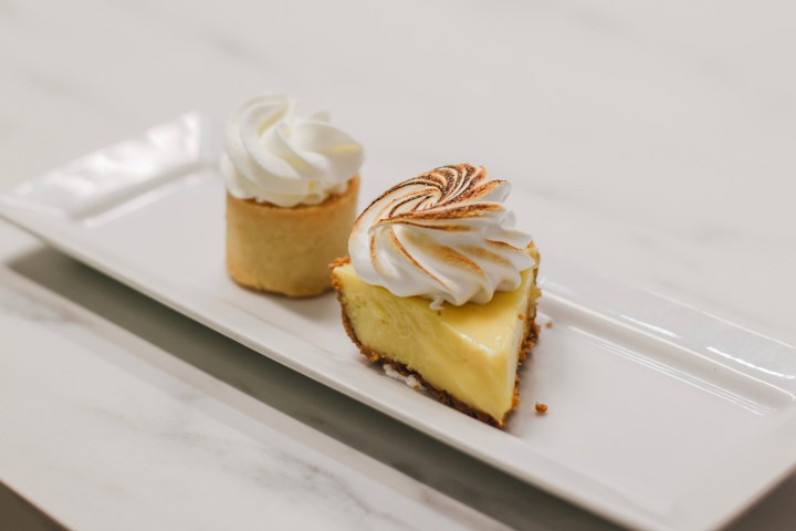 a piece of cake on a plate