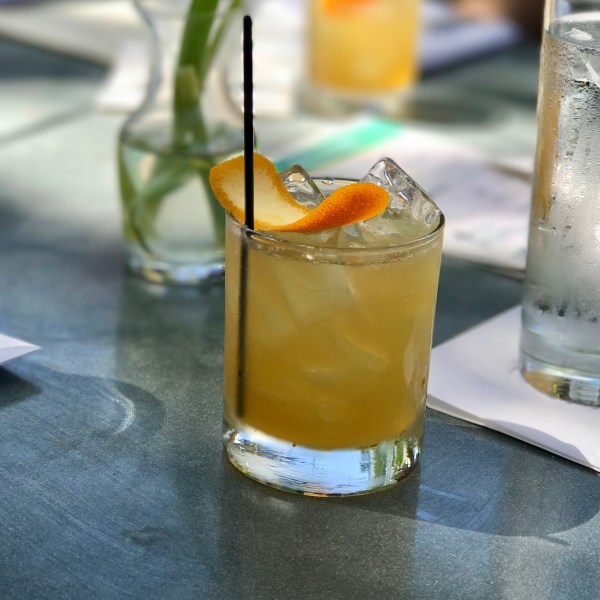 a glass of orange juice